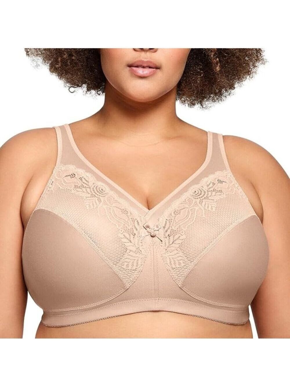 ✨ Glamorise 1003 Women's Full Figure Wirefree Minimizer Support Bra NWOT 40D